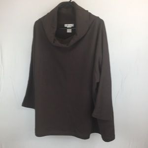 ❤️Orvis Lg. Brown Long Sleeve Pullover Turtleneck